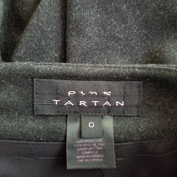 PINK TARTAN Wool Skirt With Ruffle - Picture 3 of 3